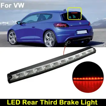 Jasno Objektiv Rdeča LED Zadnje 3. Tretja Zavorna Luč Za VW Scirocco 2008-2016,za 10 Piranha Sveže Rdeče LED Luči