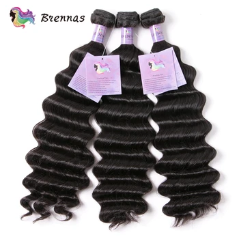 Svoboden Globoko val snope Z Zaprtjem za ženske Brazilski lase votek 4x4 čipke zaprtje človeških las tkanje Remy las 8-26