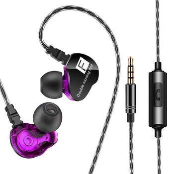 Super Bass Žične Slušalke Dvojno Moving Coil Slušalke z Dvojno Pogoni Slušalke fone de ouvido Stereo Slušalke za Redmi Umidigi MP3