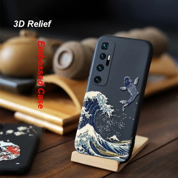 Za Xiaomi Mi 10 Ultra Lite Mi10 9 SE Mix 3 2 2 Redmi Opomba 7 8 Pro Primeru 3D Relief Mat Mehka Izbočenega Pokrova LICOERS Primeru Funda