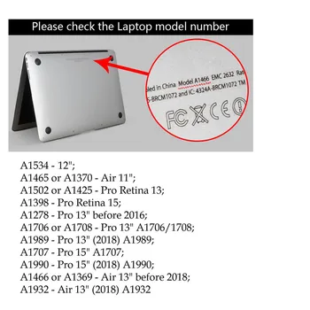 Ohišje za Macbook Air Pro Retina 12 13 15 16 palčni Srčkan Bleščice Mat Kritje za Macbook Air 13 Primeru 2020 A2179 A2251 A2289 A1932