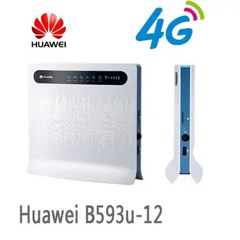 Huawei B593u-12 4G Brezžični Usmerjevalnik LTE CPE Prehod 100Mbps Moblie WiFi Hotspot