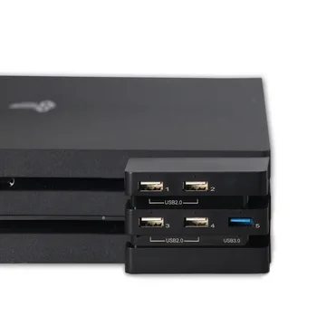 Foleto Novo PS4 Pro Hub USB Vrata w/ 5 Vrata USB hitri USB z-(1*3.0)-(4*2.0)-Vrata USB Kabel Adapter za Sony Playstation