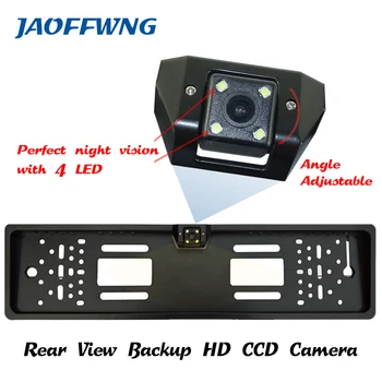 Za CCD HD avto pogled od zadaj kamero backup povratne Univerzalne kamere Evropski Okvir za registrske Tablice night vision z LED kamera