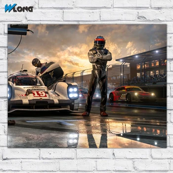 Wlong Tiskanje Oljna Slika Moških Forza Motorsport Wall Art Platno Tiskanje Fotografij Doma Dekor Za Dnevna Soba, Spalnica Brez Okvirja
