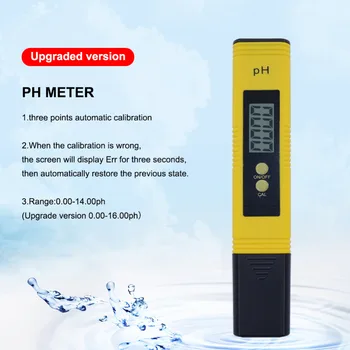Yieryi prinaša dobička LCD Digitalno Pero Tip PH Meter Obseg: 0.00~14.00 Tester Kakovost Vode za Akvarij Bazen Vode Vino Urina