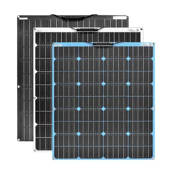 Prilagodljiv solarni panel 18 voltov 100 watt Črna bela modra sončne celice za polnjenje domov kit 12 voltov baterija za dom prostem kampiranje