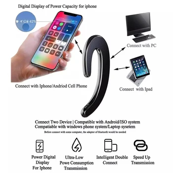 Y12 Kostne Prevodnosti Bluetooth Slušalke Z Mikrofonom Brezžične Slušalke Za Pametni Telefon Redmi Xiaomi Iphone Šport Earpods