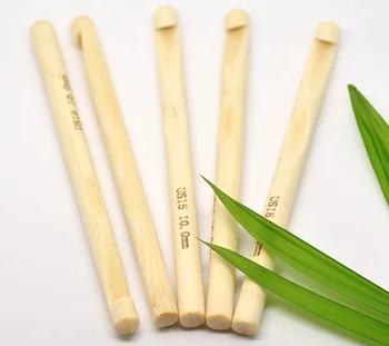 DoreenBeads Naravnega Bambusa Kvačkanje Kavelj Pletilne Igle DIY Obrti Dodatki 10 mm 15 cm(5 7/8