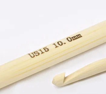 DoreenBeads Naravnega Bambusa Kvačkanje Kavelj Pletilne Igle DIY Obrti Dodatki 10 mm 15 cm(5 7/8