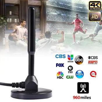 Najnovejši Visoko Kakovost 960 Kilometrov TV Antena 4K HD 1080P DVB-T2 Digitalni Življenje Lokalnih Kanalov, Snemljiv Ojačevalnik Signala Booster