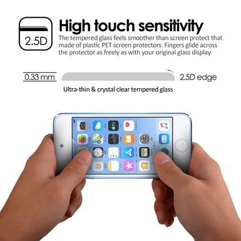 4Pcs Stekla Screen Protector Za Apple iPod Touch 5/6/7, Kaljeno Steklo 9H 2.5 D Ultra tanek Trdoto Zaščitni Film Premium
