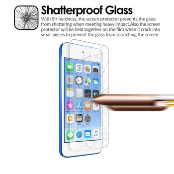 4Pcs Stekla Screen Protector Za Apple iPod Touch 5/6/7, Kaljeno Steklo 9H 2.5 D Ultra tanek Trdoto Zaščitni Film Premium