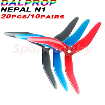 20PCS/10Pairs Izvirno Novo DALPROP Nepal N1 3-Rezilo 5.1 palčni FPV Propeler CW CCW POPO za RC Brnenje FPV Dirke Pribor Deli