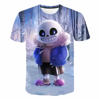 2020 Novo Undertale Sans vzorec unisex majica s kratkimi rokavi otroci 3D tiskanje moda Fant, dekle oblačila t-shirt priložnostne harajuku poletje vrhovi