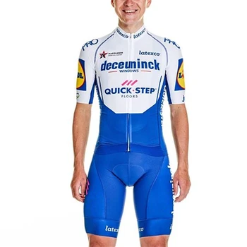 2021 Hitro Korak Kolesarski Komplet Oblačil Mens Pro Team Prvak bo Ustrezala Modra Short Sleeve Jersey In bib Hlače Izposoja Ropa Ciclismo