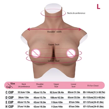 7. Generacije Različica Veren Mehke Silikonske Prsne Oblike ojačevalcev Mastectomy Boob Protezo, Primerni za Crossdressers CDEH POKAL