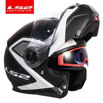 Prvotne LS2 STROBE flip up motoristična čelada ls2 FF325 modularni capacete cascos moto čelade PIKA odobreno