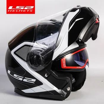 Prvotne LS2 STROBE flip up motoristična čelada ls2 FF325 modularni capacete cascos moto čelade PIKA odobreno