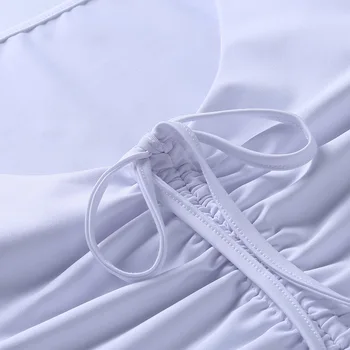 NCLAGEN Čipke Naguban Dolg Rokav Obreži Zgoraj V Vratu T Shirt Votlih Iz Visoko Pasu Znoj Hlače Ženske Atheleisure Dveh Nizov Kosov