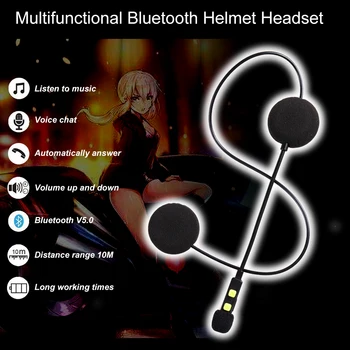 5.0 Handfree Univerzalni interkom Motoristična Čelada Bluetooth Slušalke za Telefon&MP3 &GPS capacete ls2 AGV HJC casco moto
