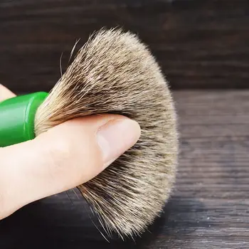Dscosmetic 24 mm super jazbec lase fan oblike vozlov britje krtačo z smolo ročaj