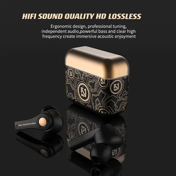 2021 Priljubljena TWS Nepremočljiva Bluetooth 5.0 9D HIFI Stereo Hrupa Šport Brezžične Slušalke čepkov Slušalke Slušalke