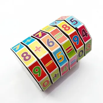 Valjasto Vrtljivim Digitalni Magic Cube Za Otroke Znanost Izobraževalne Igrače, Matematika Razsvetljenje Razvoj Igrača Darilo
