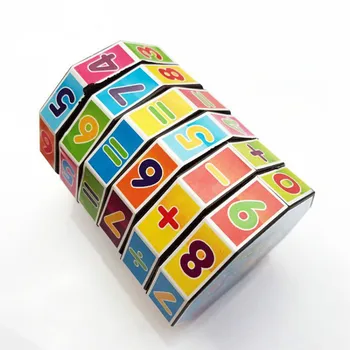 Valjasto Vrtljivim Digitalni Magic Cube Za Otroke Znanost Izobraževalne Igrače, Matematika Razsvetljenje Razvoj Igrača Darilo