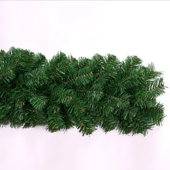 Božič Rattan 2.7 m PVC Šifriranje Božič Trsa Venec Okrasite Okraski Božič