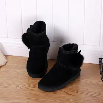 HABUCKN Avstralski ženske klasičnih resnično toplo, sneg škornji zimski ženske čevlje visoke kakovosti usnja dame čevlji gola čevlji