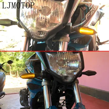 2pcs motorno kolo LED smerokaze turn luči, LED smer lučka dekorativni motocikla luči Dnevnih luči DRL Univerzalni