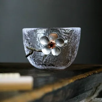 Japonski kladivo stekla majhnih tea cup tin visoka temperatura stekla eno skodelico glavni osebnih pokal Kung Fu čaj nastavite WF1108202