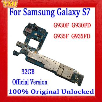 32GB Za Samsung Galaxy S7 G935F G935FD G930F G930FD Motherboard Original Odklenjena S Čipi OS Dobre Delovne Logiko Odbor