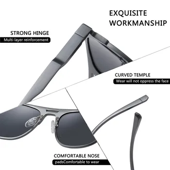 AOFLY Aluminija, Magnezija Polarizirana sončna Očala Moške blagovne Znamke Modno Oblikovanje Ribolov Moška sončna Očala Za Vožnjo Anti-glare Objektiv