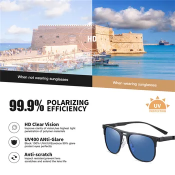 AOFLY Aluminija, Magnezija Polarizirana sončna Očala Moške blagovne Znamke Modno Oblikovanje Ribolov Moška sončna Očala Za Vožnjo Anti-glare Objektiv