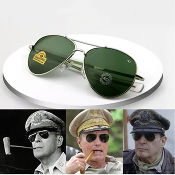 Letalski sončna Očala Moški ženske 2019 Ameriški Vojski Vojaško Optični AO sončna Očala pilotni stekla odtenki 8057 Oculos de sol masculino