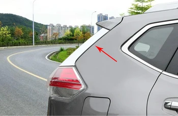 Iz nerjavečega Jekla, Avto Zadaj Rep Spojler Strani Trikotnik Modeliranje Okno Ploščo Trim Del Za Nissan X-Trail X Trail T32-2019 2Pcs
