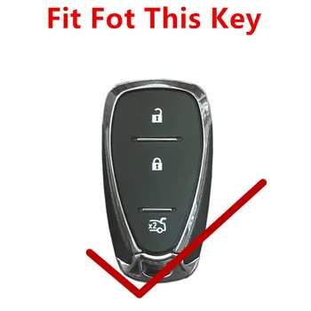 FLYBETTER Pravega Usnja 3Button Vstop brez ključa Pametni Ključ Primeru Kritje Za Chevrolet Cruze/Malibu XL/Enakonočje Avto Styling L2209