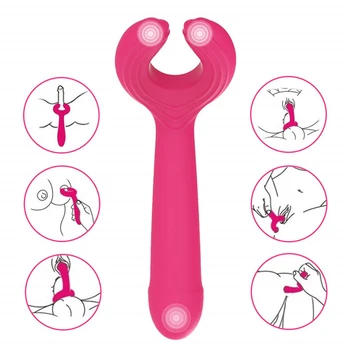 Sextoy Ženski G Spot Phalos Faloimitator za Ženske Massager Močan Vibrator za Klitoris Nastavek Vibrator Dvojni Vibrator, Dildo
