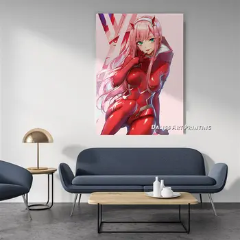 Platno Anime Nič Dveh Slik Domov Dekoracijo Slike Plakat HD Natisne Wall Art Modular Dnevna Soba Uokvirjena