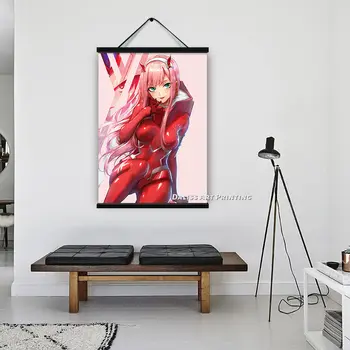 Platno Anime Nič Dveh Slik Domov Dekoracijo Slike Plakat HD Natisne Wall Art Modular Dnevna Soba Uokvirjena