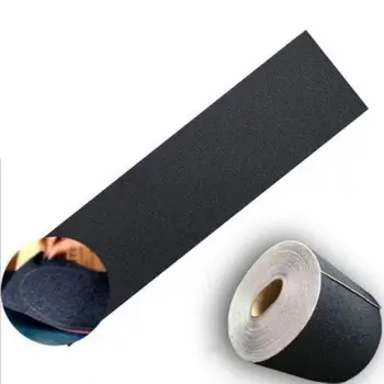 Novo 110 cm*25 cm Skateboard šmirgl papir Strokovno Black Skateboard Krova šmirgl papir Prijem Trak