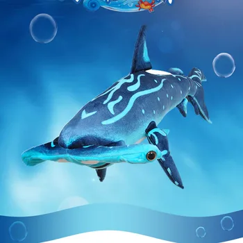 Kawaii 100CM Simulirani Hammerhead Shark Ljubek Ravno morski Pes Plišaste Igrače Marine Serijo Obeski Plišastih Igrač Safa Lutke Za Otroke Darila