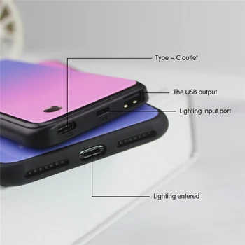 ZKFYS 5000mAh Portable Power Bank Ohišje Za Samsung Galaxy S8 Brezžični Magnetni Ultra Tanek Hitro Polnilnik Baterije Primeru