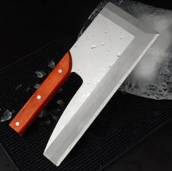 Visoko kakovostnega nerjavečega jekla ledu nož barmanov, bar tools kovinski cocktail ledu rezalnik