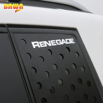 BAWA Avto Nalepke za Jeep Renegade 2016-2017 Zadaj Trikotna Stekla Dekoracijo Trim Pribor Nalepke za Jeep Renegade