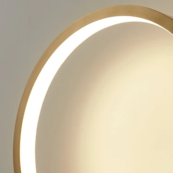 FKL Sodobne Baker LED Stensko Luč, Dnevna Soba Krog Prozorne Žarnice Senco Spalnica Postelji Dekoracijo Ozadju