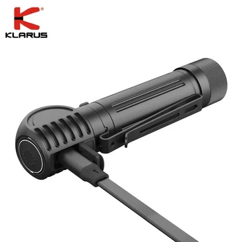 KLARUS HA2C USB Polnilne Smerniki CREE XHP70.2 3200lumens L-Kota Orodje Svetlobe Žarometa z 3100mah 18650 Baterijo