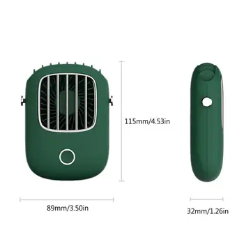 Mini Ročni Ventilator 3 Prestave Nastavljiv Visi Vrat Hladilni Ventilator USB Polnjenje Zraka Hladilnik za Dom, Šolo, Pisarno Uporabo